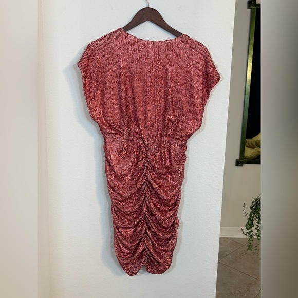 NWT Kasia (Anthropology Brand) Rouched Sequin Dress - Picture 3 of 5